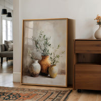 Whispers of Olive: Ceramic Trio in Harmony