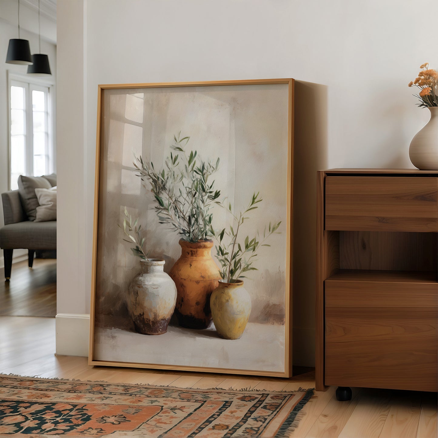 Whispers of Olive: Ceramic Trio in Harmony