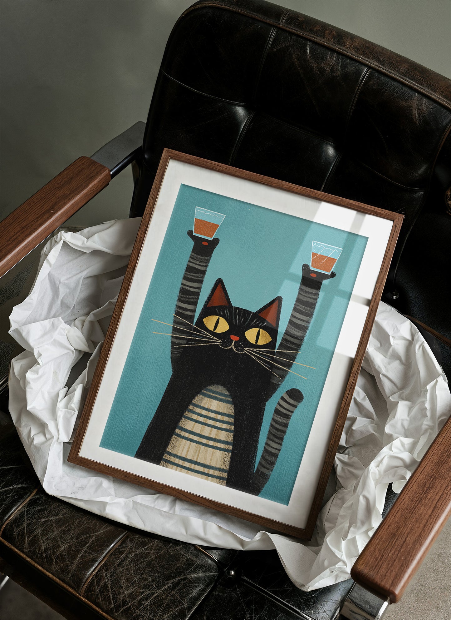 Feline Festivities: A Toast to Mischief