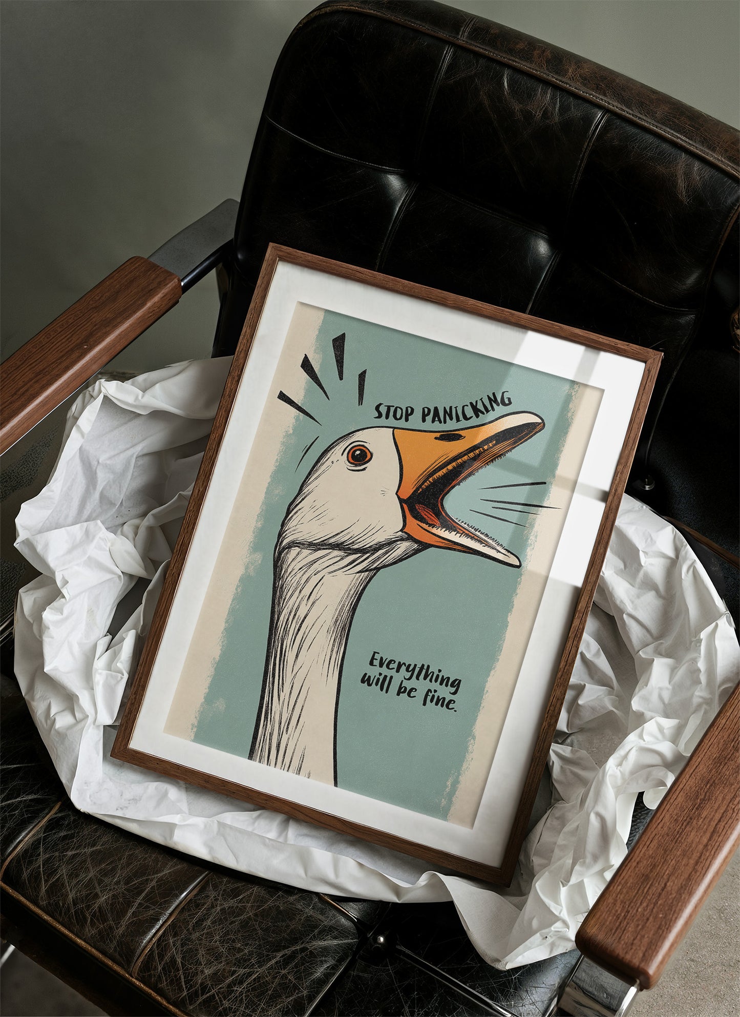 Anxious Goose Offers Calming Wisdom