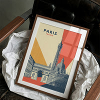 Geometric Homage to Parisian Icons