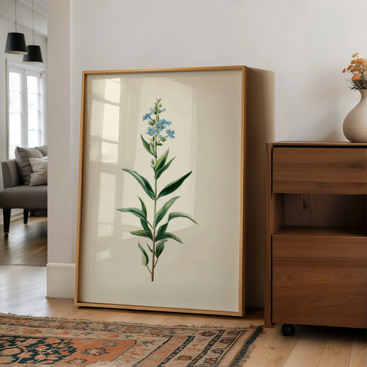 Azure Elegance: Botanical Study of Forget-Me-Not