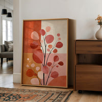 Branches Bloom In Coral Geometry