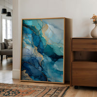 Gold Veins Through Ocean Depths