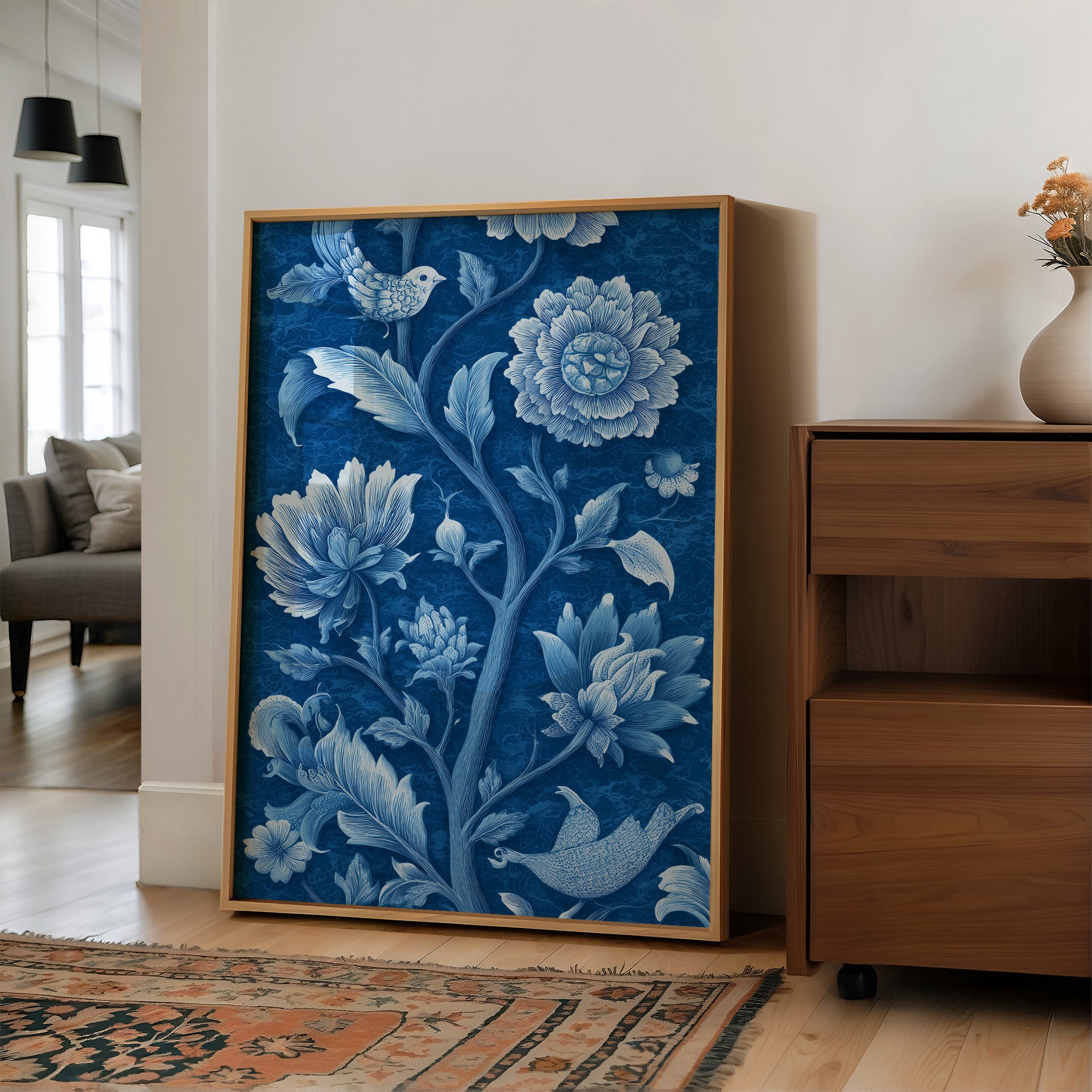 Blue Porcelain Garden Blooms Forever