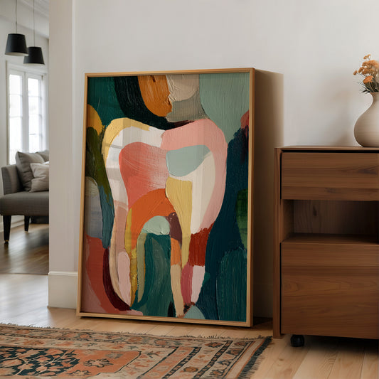 Colors Collide Where Brushstrokes Bend