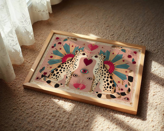 Twin Leopards Share One Heart