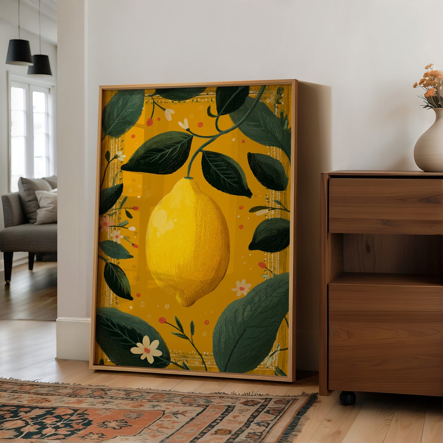 Golden Lemon Hangs In Honeyed Air