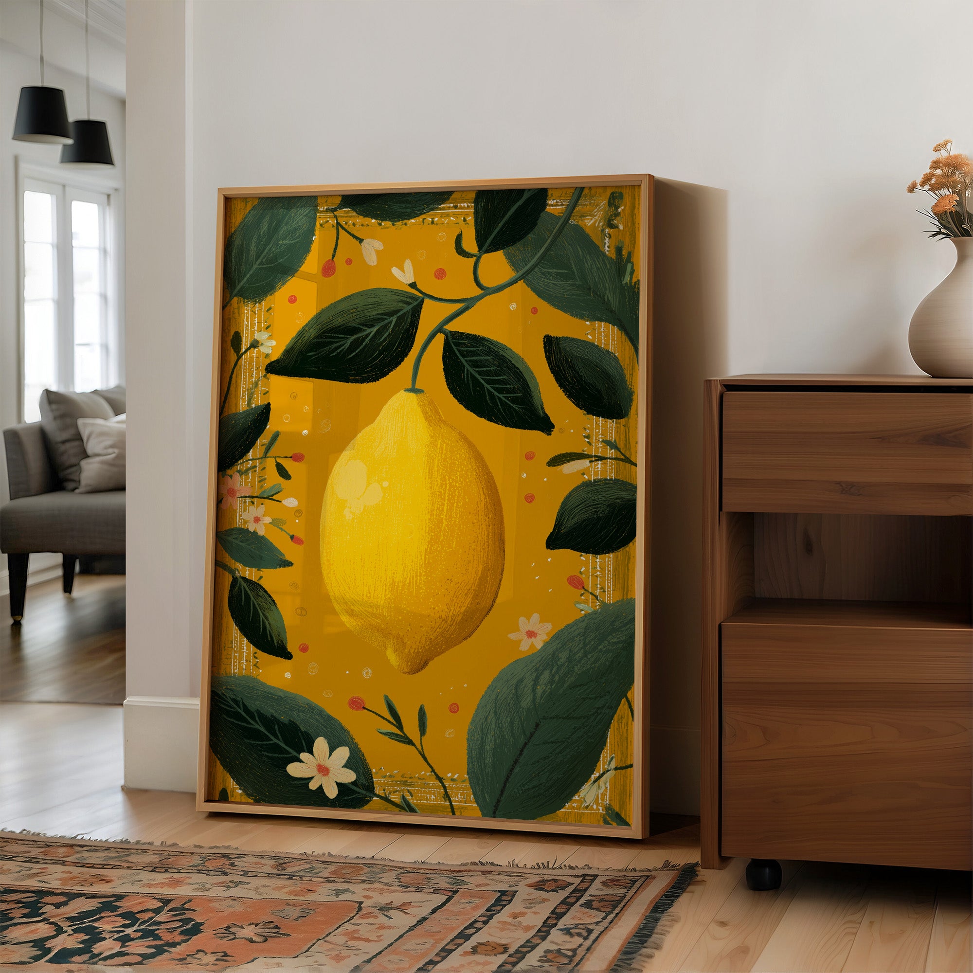 Golden Lemon Hangs In Honeyed Air