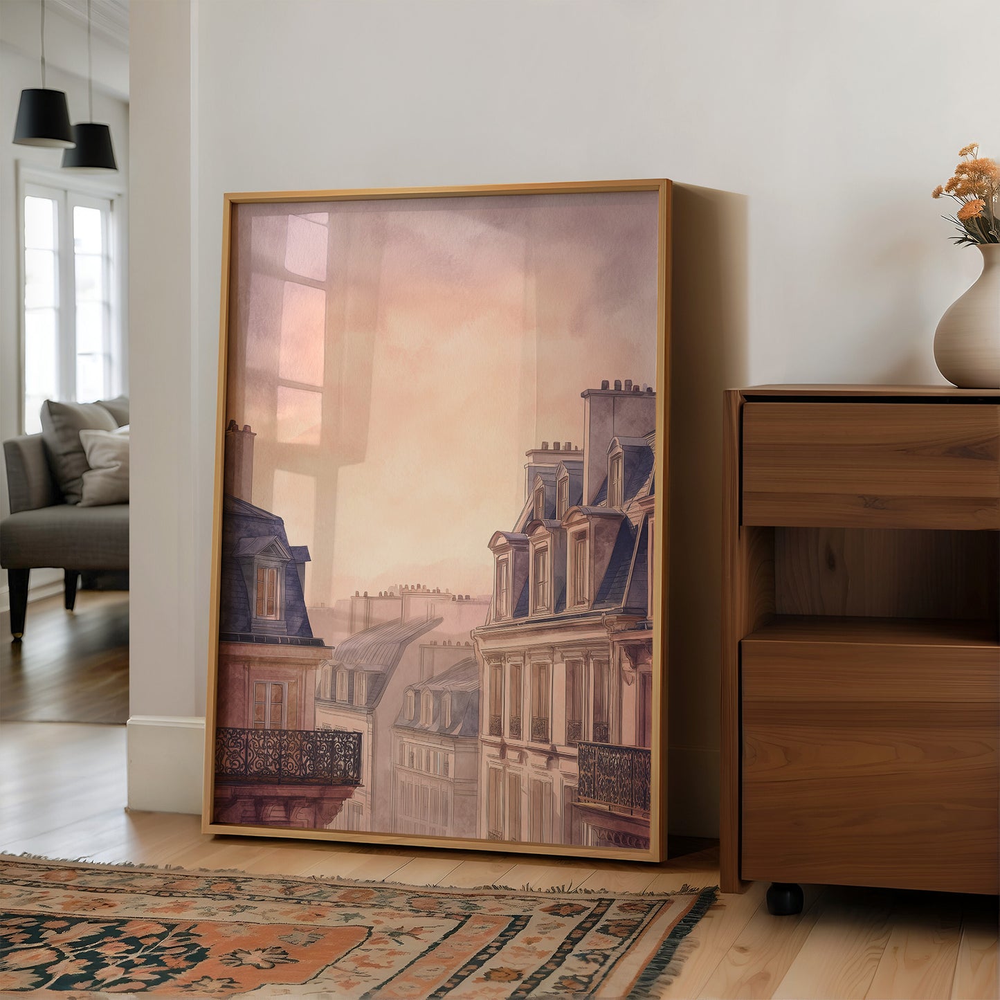 Parisian Rooftops Blush With Dawn