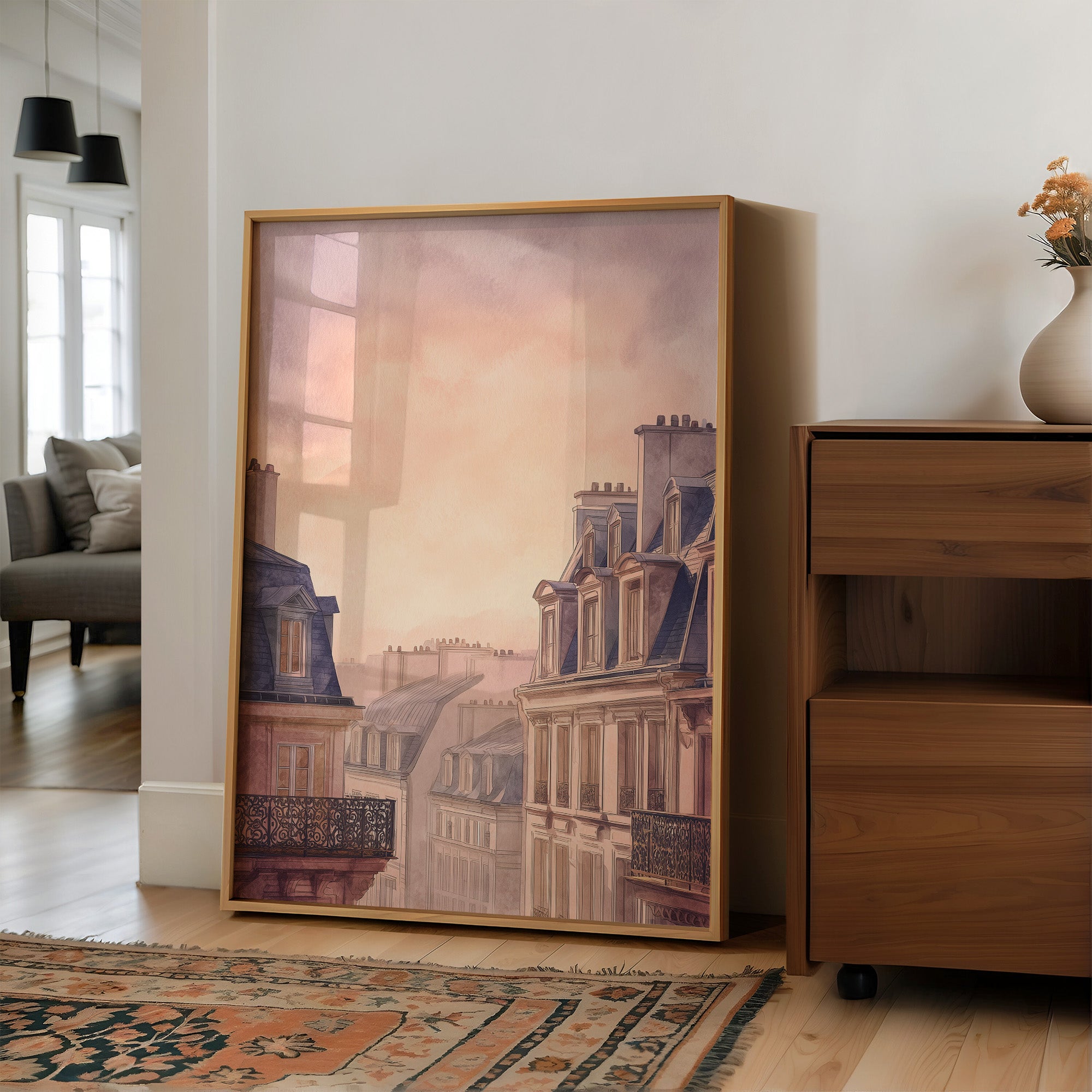 Parisian Rooftops Blush With Dawn