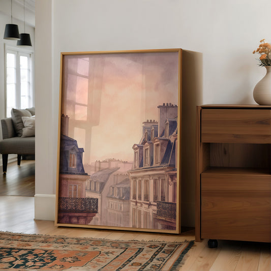 Parisian Rooftops Blush With Dawn