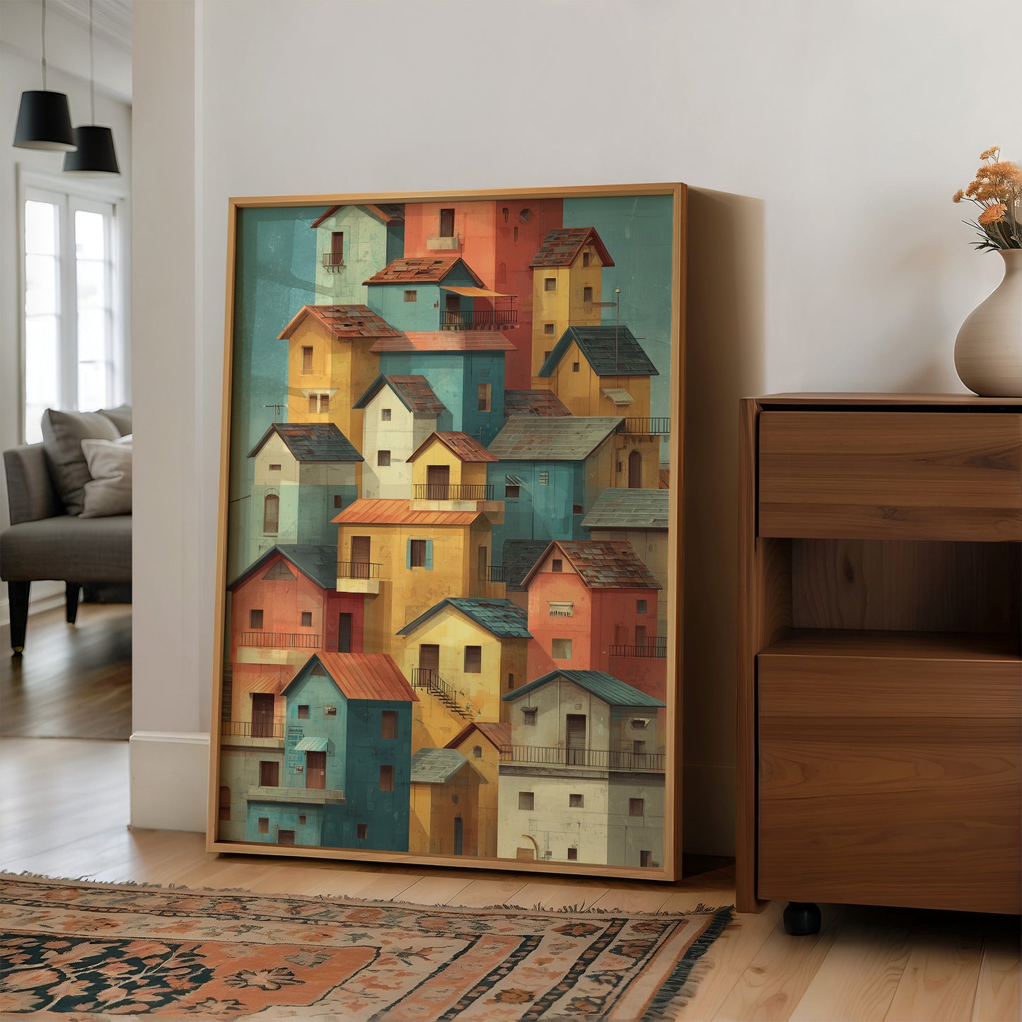 Stacked Stories In Coastal Colors