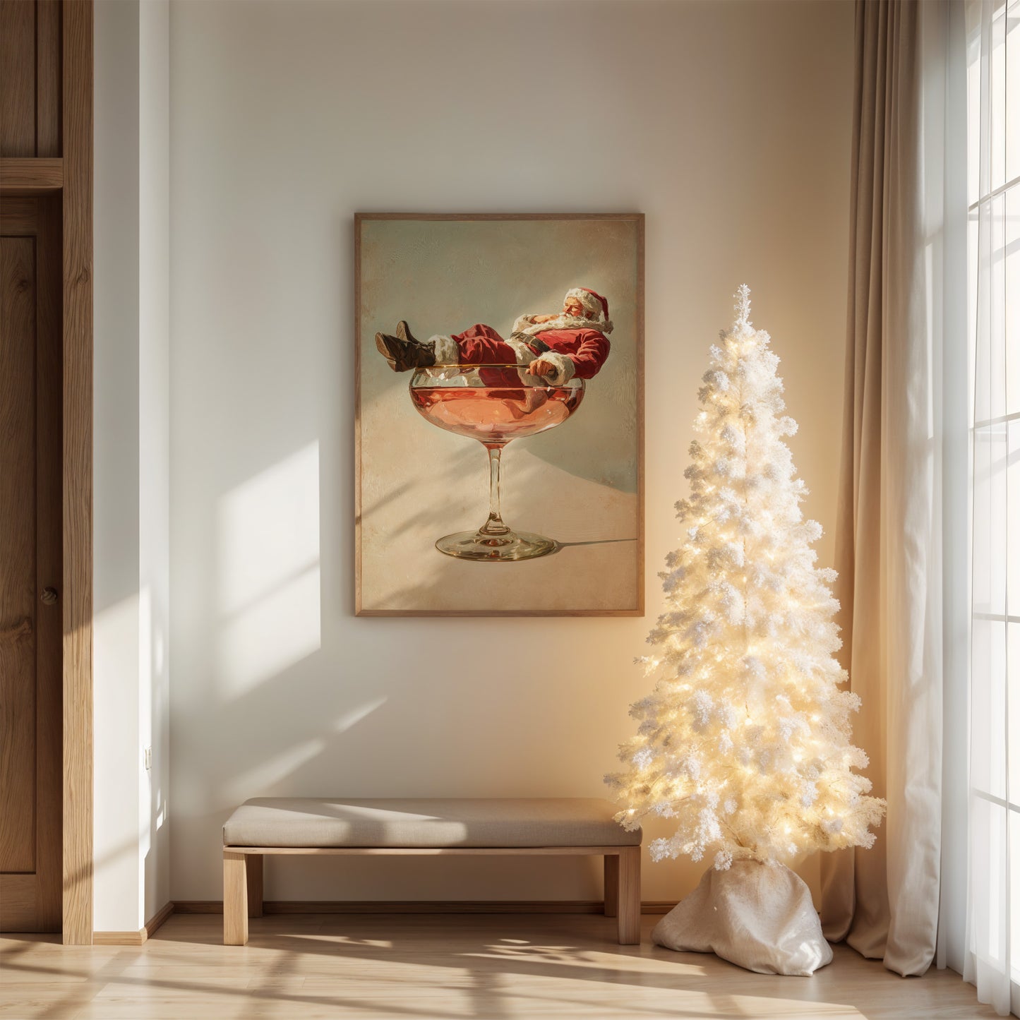 Santa Rests In Crystal Coupe