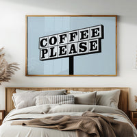 Bold Letters Beg For Caffeine