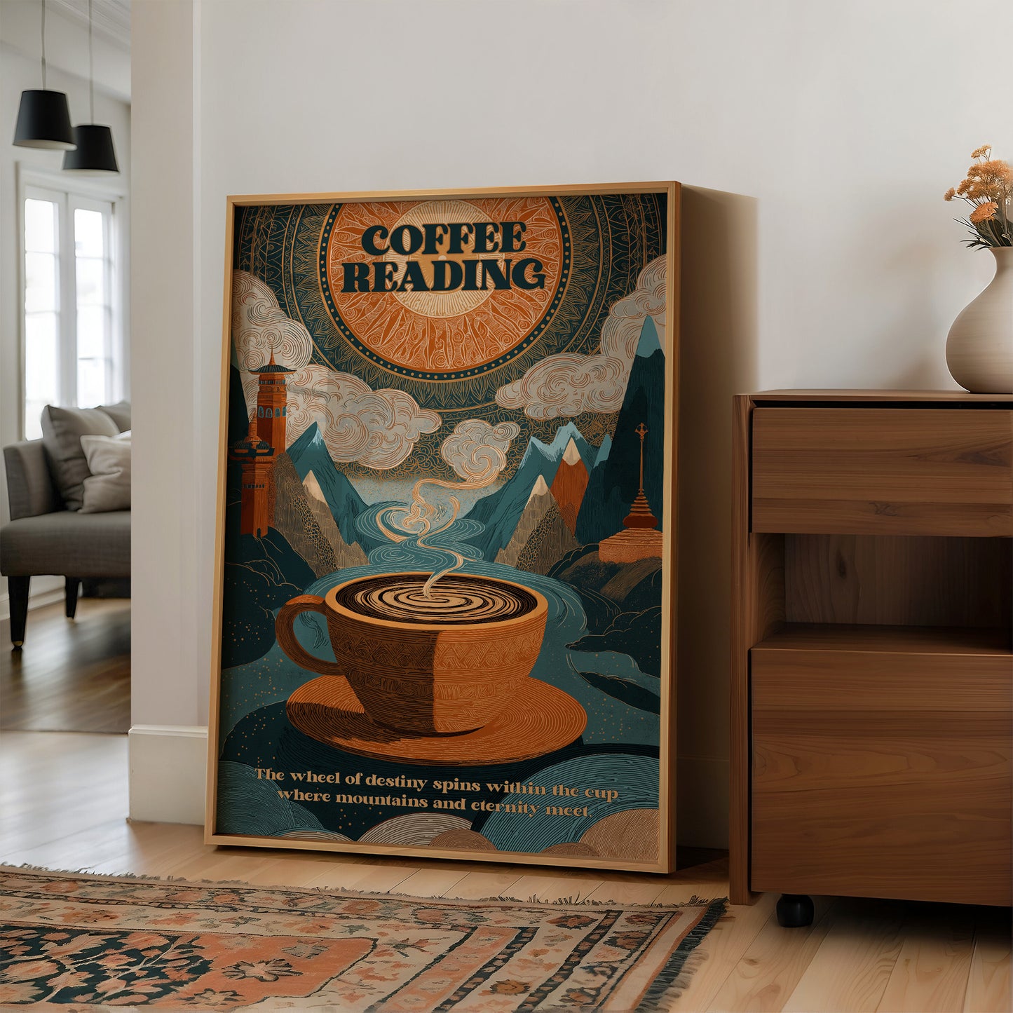 Mountains Rise From Morning's Cup