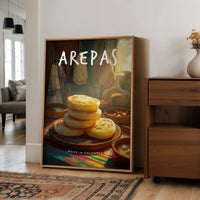 Golden Arepas In Morning Sunlight
