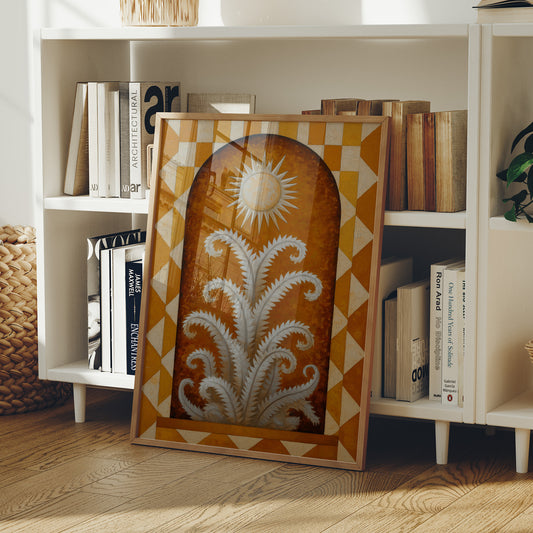 Silver Ferns Dance Under Golden Sun