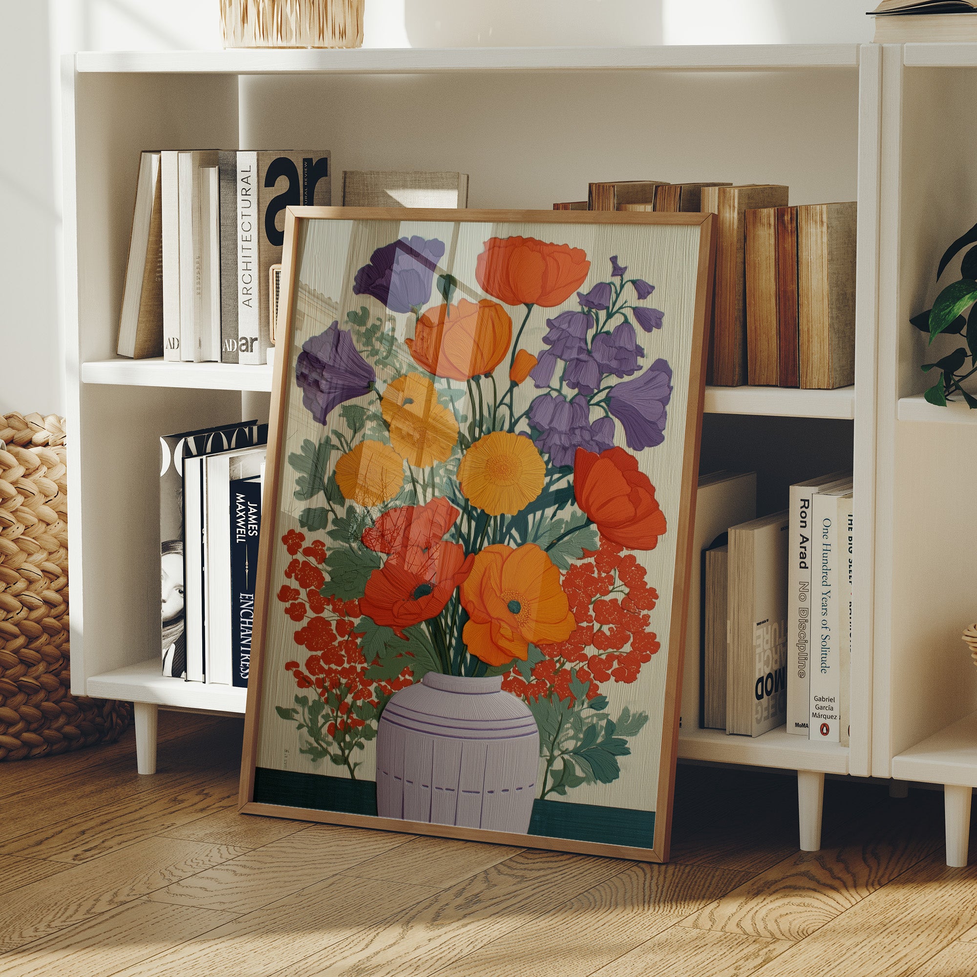 Summer Blooms Dance In Clay Vase