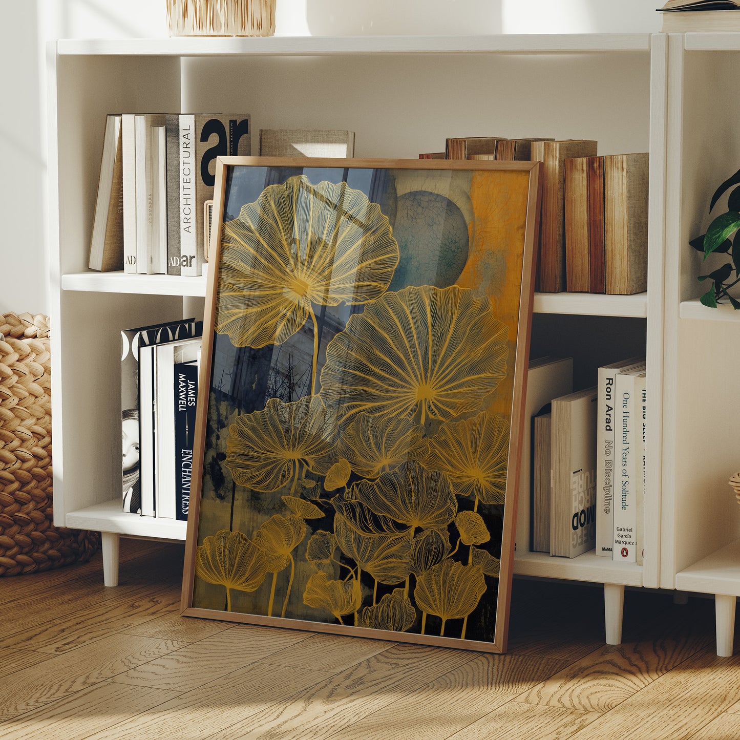 Golden Petals Paint Midnight Gardens