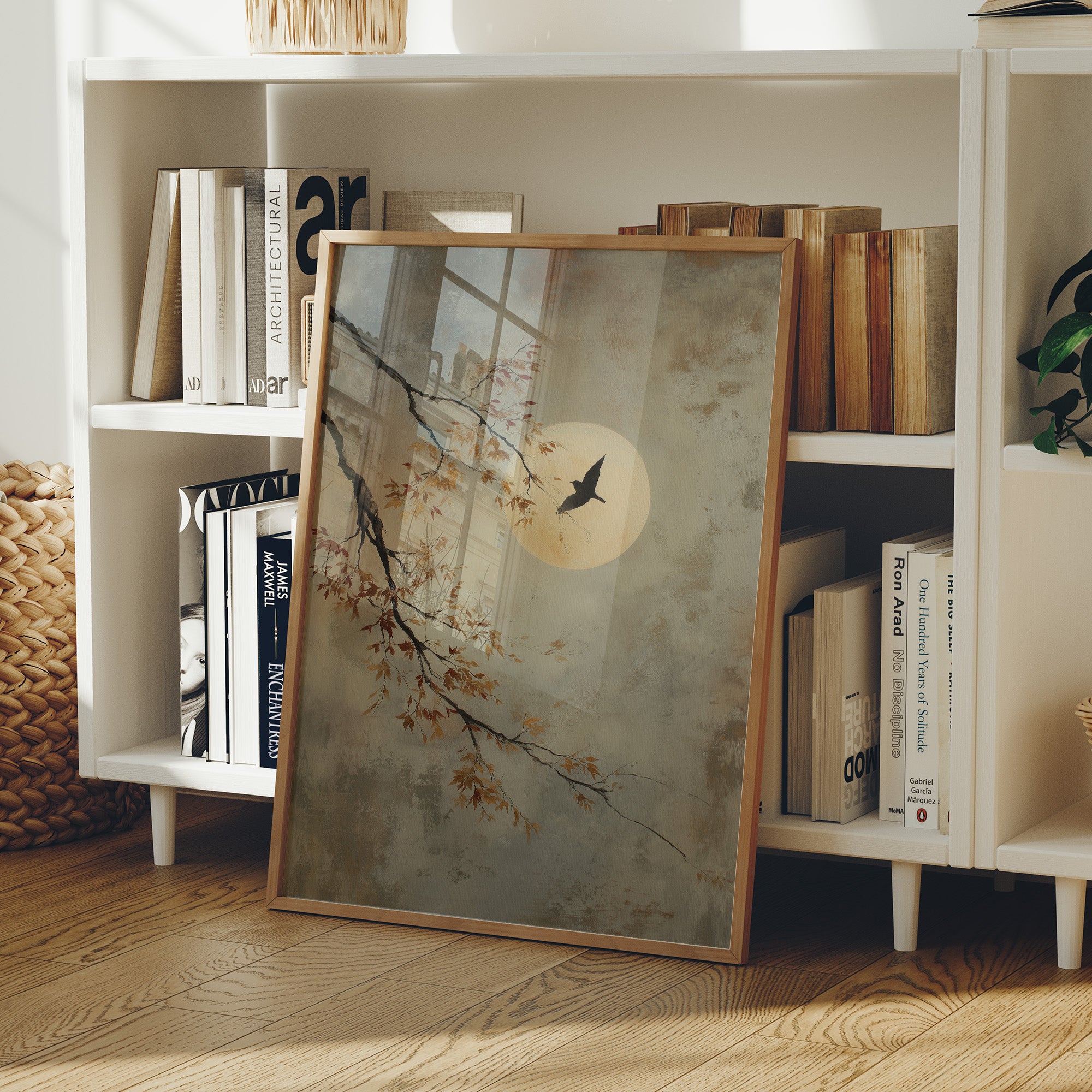 Moonlit Branch Guides Night's Journey