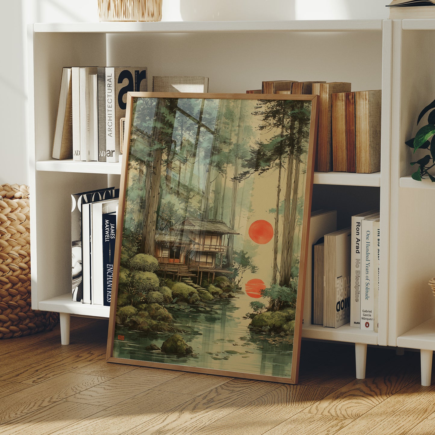 Forest Cabin Greets Twin Suns