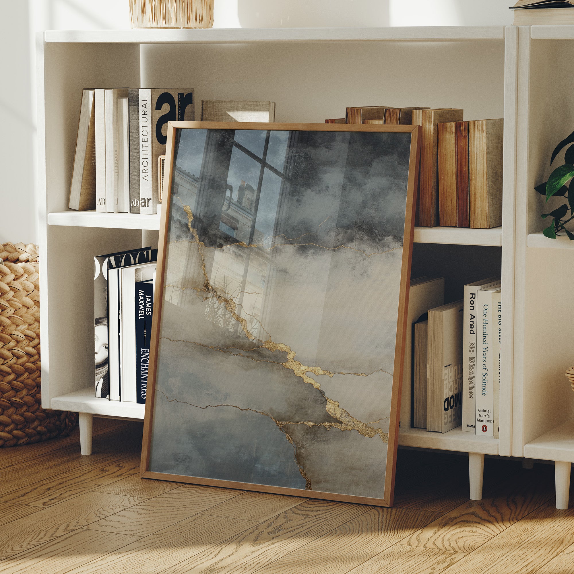 Storm Clouds Break With Golden Light