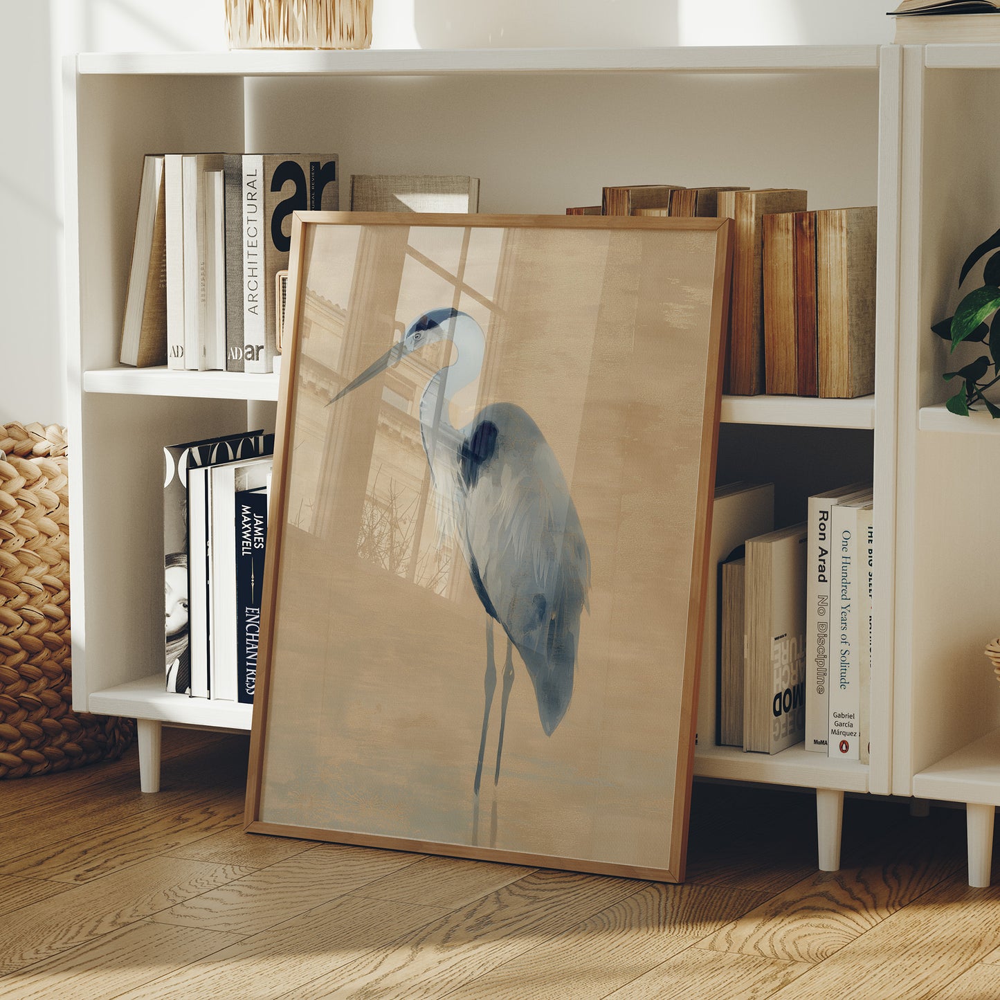 Blue Heron's Morning Meditation Scene