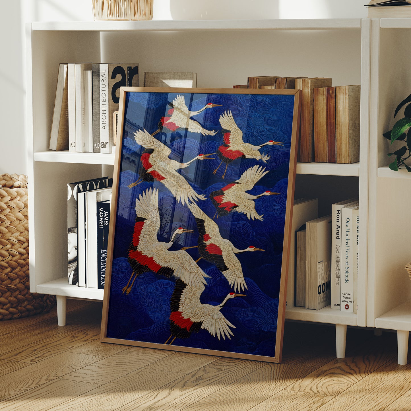 Cranes Paint The Midnight Sky