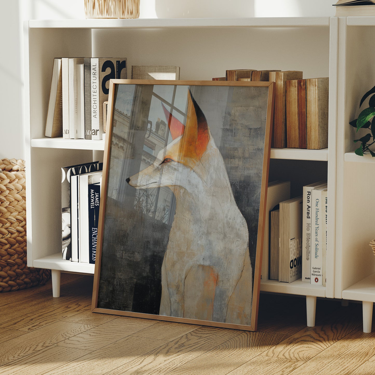 Urban Fox Finds Quiet Library Corner