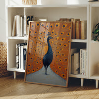 Proud Peacock Unfolds Golden Tales