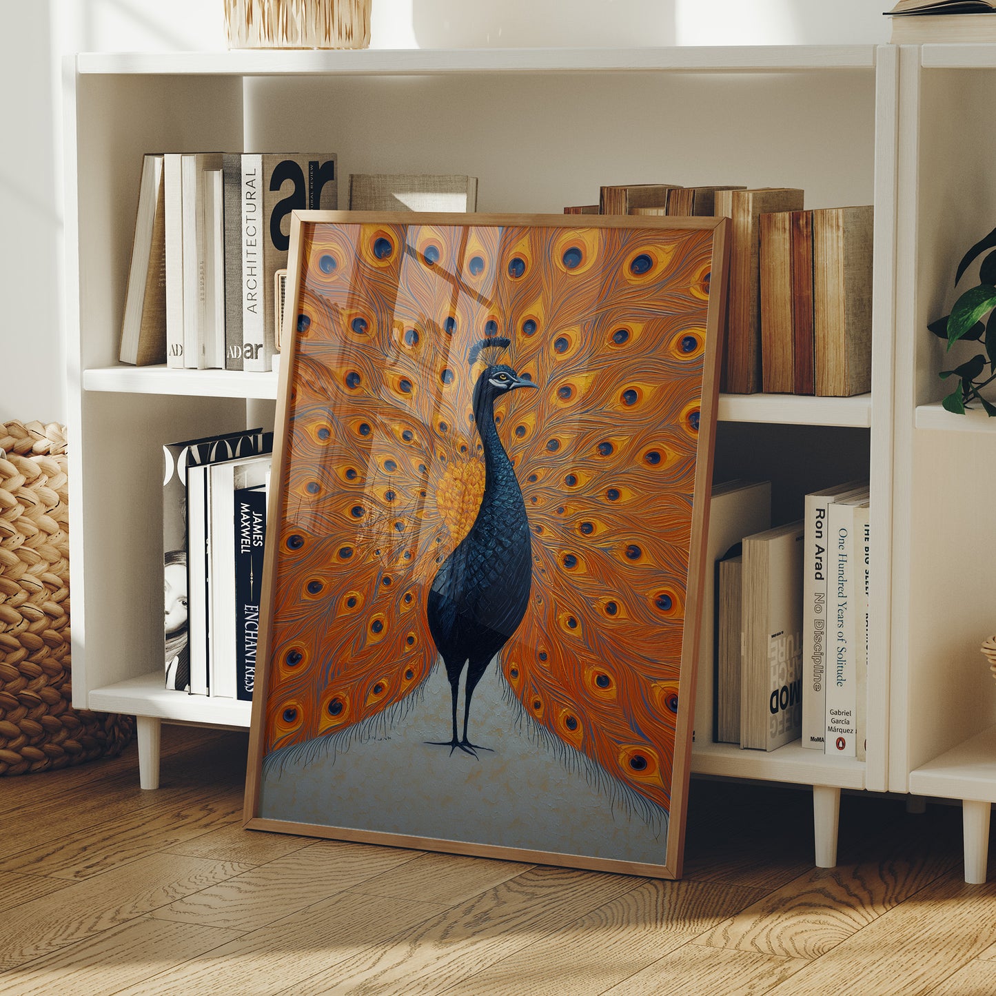 Proud Peacock Unfolds Golden Tales