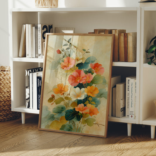 Coral Blooms Between Library Lines