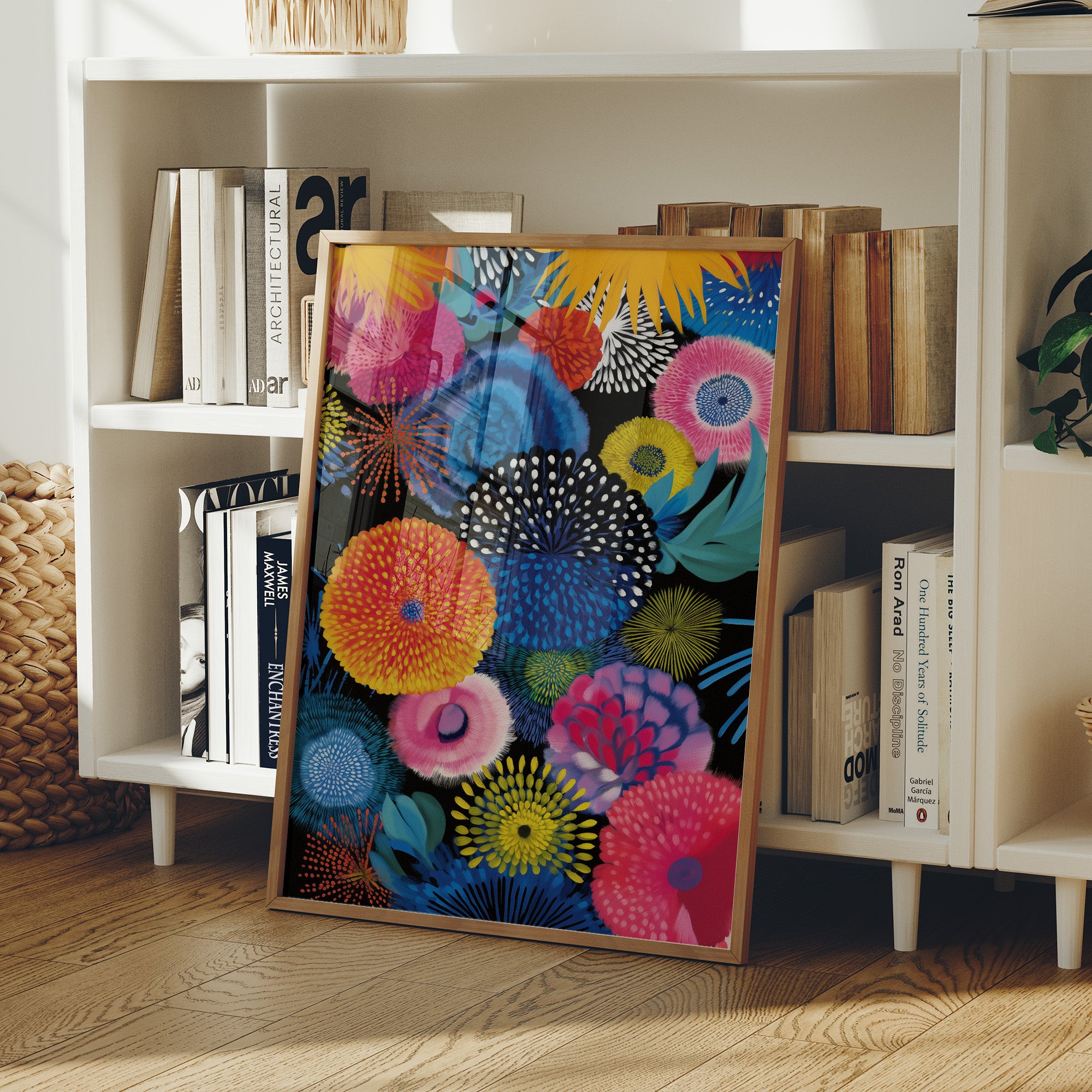 Tropical Blooms Dance At Midnight