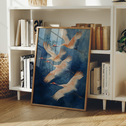 Dancing Cranes Paint The Sky