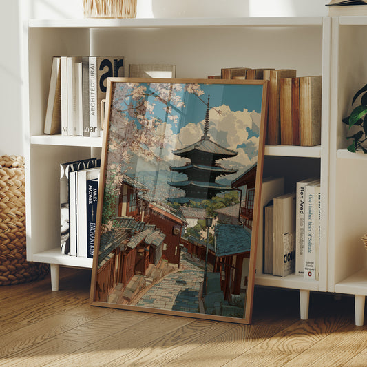 Cherry Blossoms Crown Ancient Streets