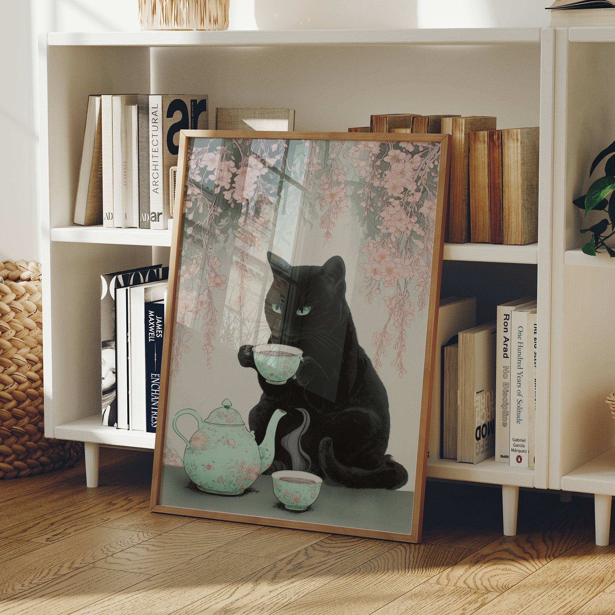 Black Cat's Cherry Blossom Tea Time