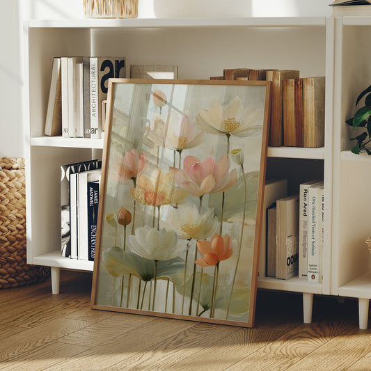 Lotus Blooms Paint Morning's Promise