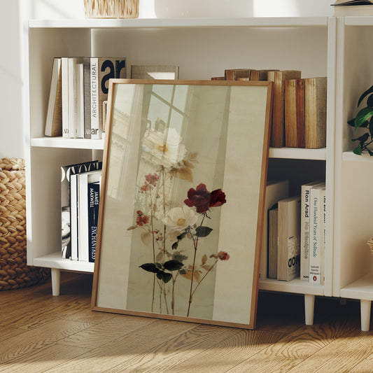 Roses Cast Shadows In Morning Light