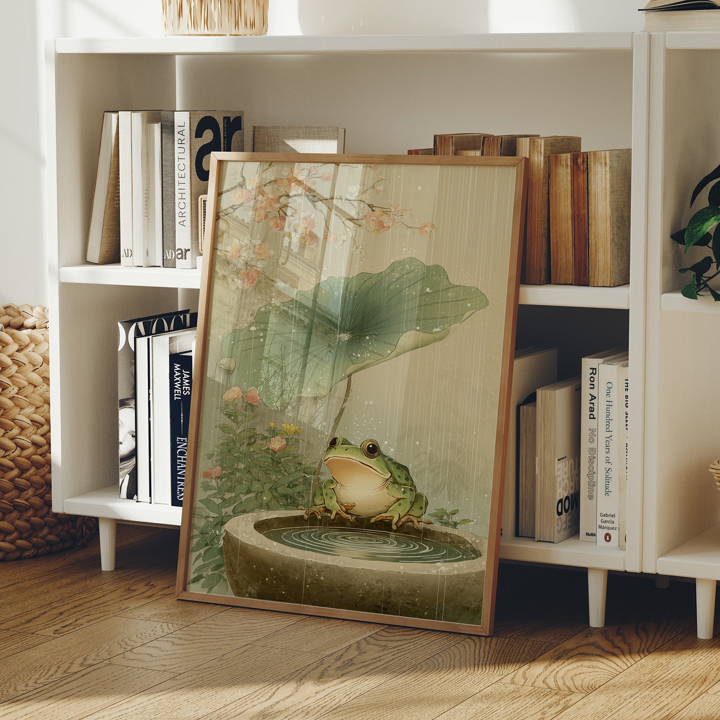 Lotus Rain Brings Frog's Delight