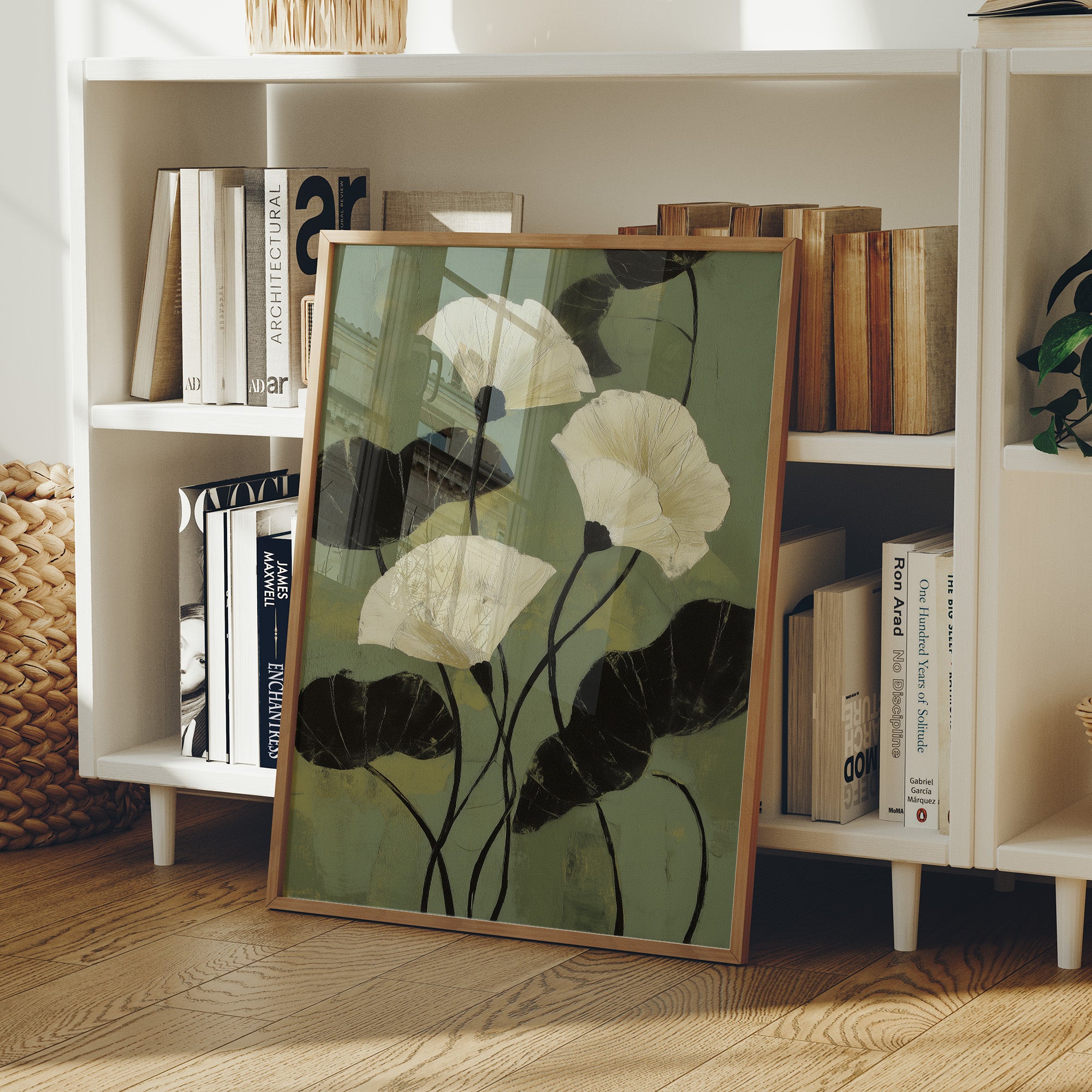 Ivory Petals Dance In Jade