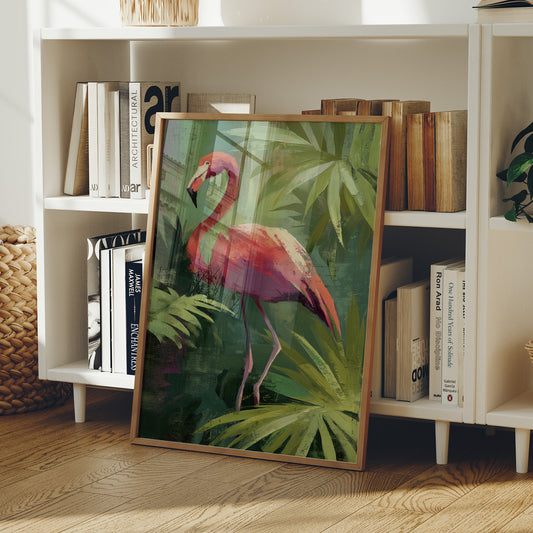 Tropical Grace Among Palm Shadows