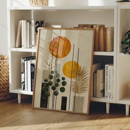 Twin Suns Dance With Palm Shadows