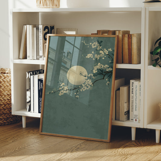 Cherry Blossoms Dance Under Moonlight