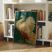 Regal Peacock In Emerald Court