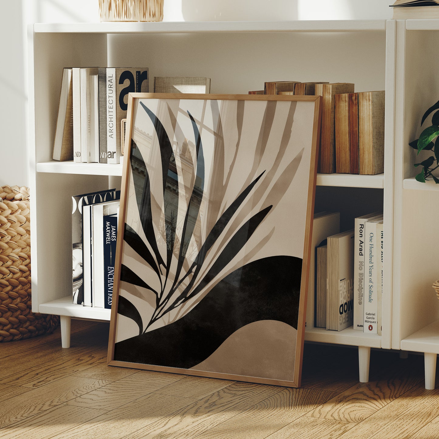 Palm Leaves Draw Modern Lines