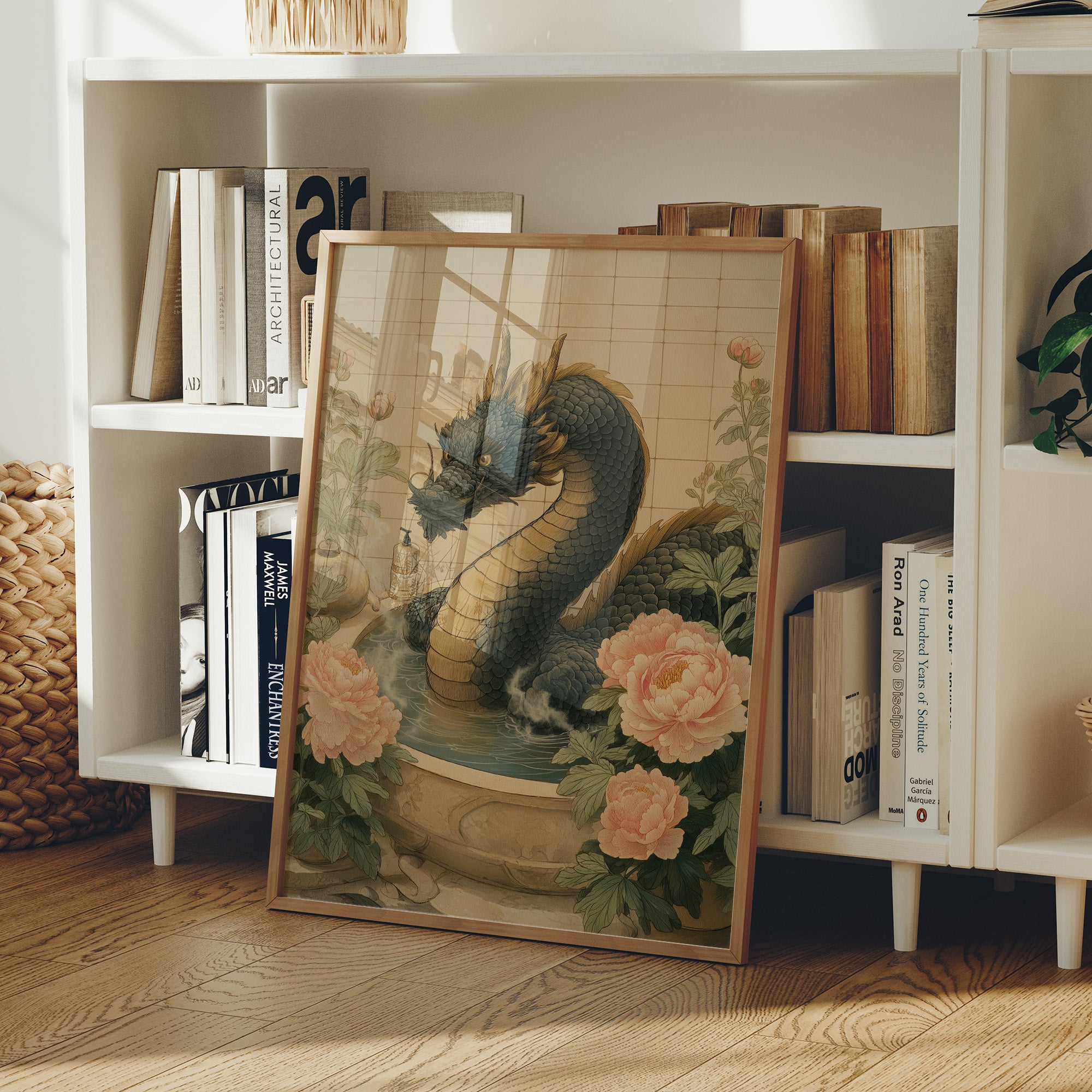 Dragon Tales Among Peony Clouds