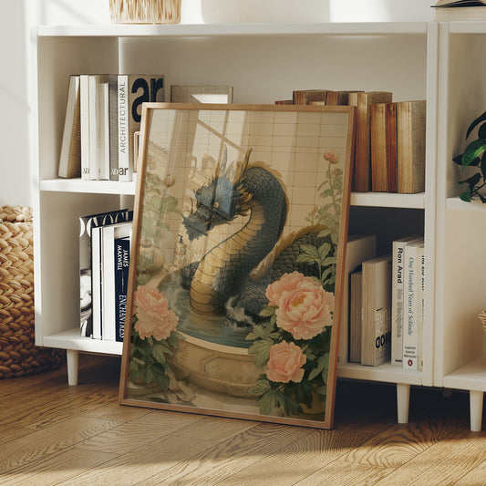 Dragon Tales Among Peony Clouds