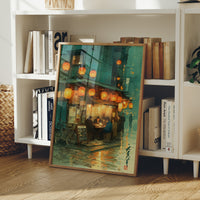 Lanterns Light The Rainy Street