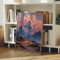 Lone Tent Under Crimson Peaks